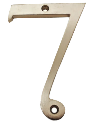#7 X 4" HOUSE NUMBER-WIDE
PROFILE -SOLID BRASS- - Kilrich Building Centres