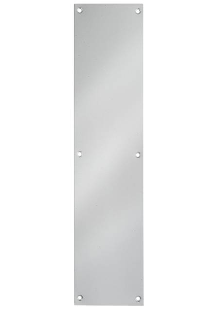 TAYMOR DOOR PUSH PLATE (SATIN ALUMINUM) - Kilrich Building Centres