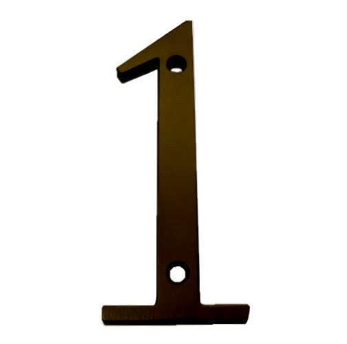 #1 X 4" HOUSE NUMBER-BROWN - Kilrich Building Centres