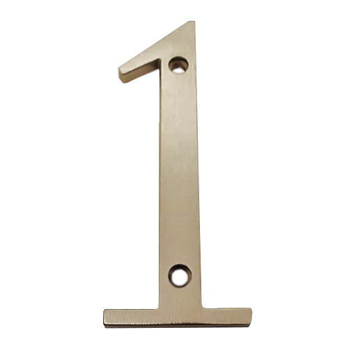 #1 X 4" HOUSE NUMBER-WIDE
PROFILE -SOLID BRASS- - Kilrich Building Centres
