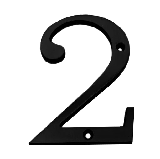 #2 x 6" house NUMBER MODERN BLK - Kilrich Building Centres