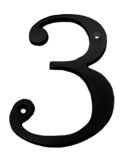 #3 x 6" house NUMBER MODERN BLK - Kilrich Building Centres