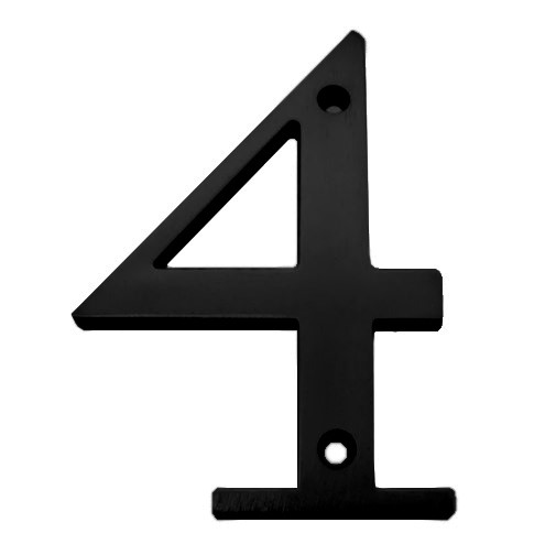 #4 x 6" house NUMBER MODERN BLK - Kilrich Building Centres
