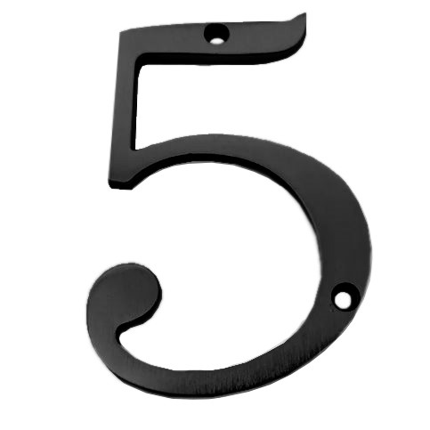 #5 x 6" HOUSE NUMBER MODERN BLK - Kilrich Building Centres