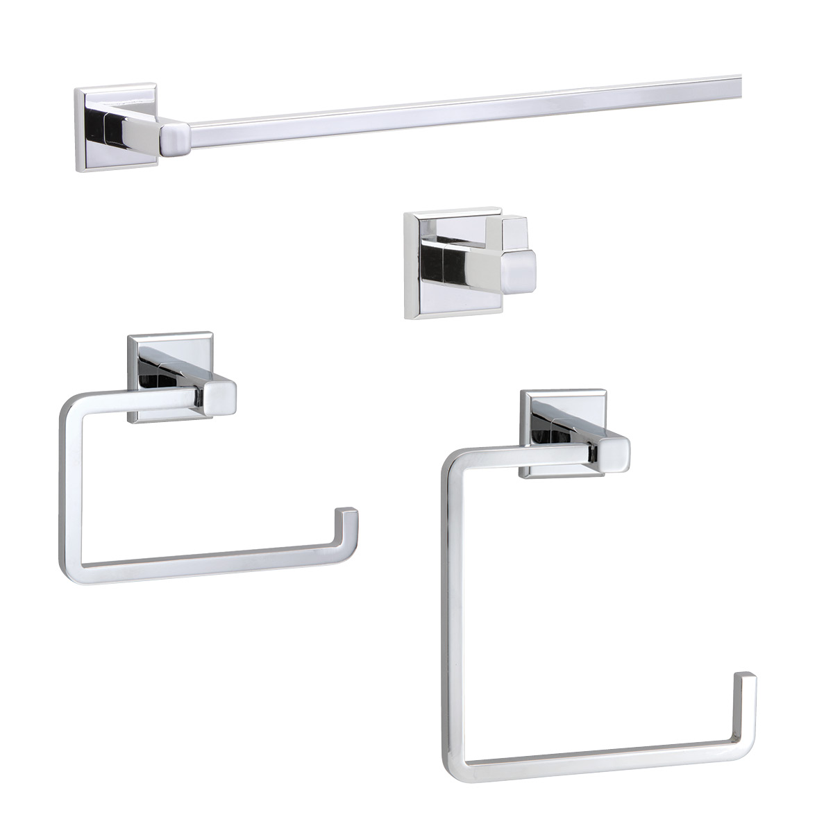 TAYMOR ULTRA 4-PIECE BATHROOM SET (POLISHED CHROME) - Kilrich Building Centres