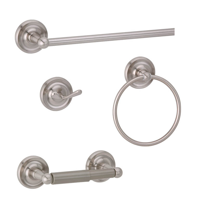 TAYMOR ORION 4-PIECE BATHROOM SET (SATIN NICKEL) - Kilrich Building Centres