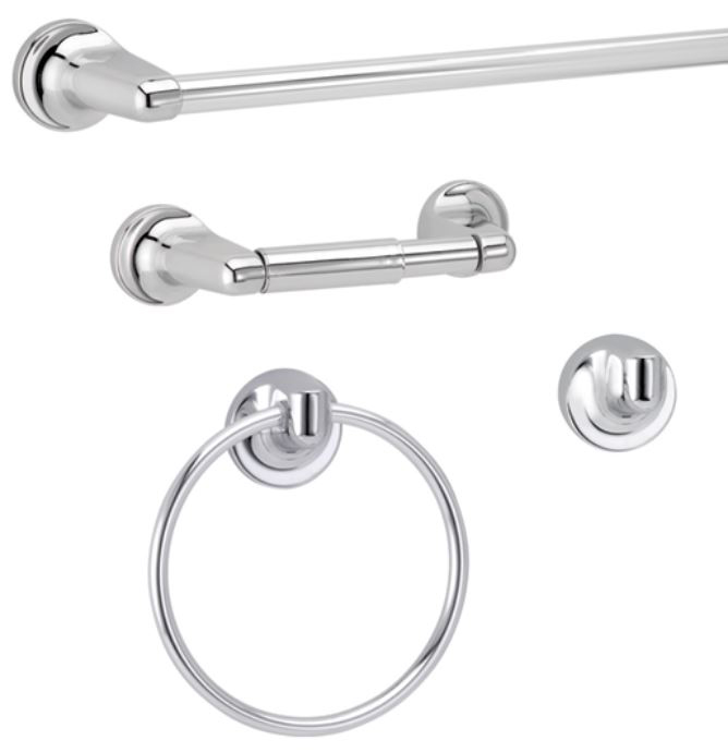 TAYMOR INFINITY 4-PIECE BATHROOM SET (POLISHED CHROME) - Kilrich Building Centres
