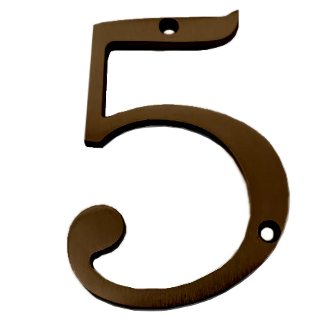 #5 X 4" HOUSE NUMBER-BROWN - Kilrich Building Centres