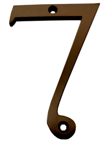 #7 X 4" HOUSE NUMBER-BROWN - Kilrich Building Centres