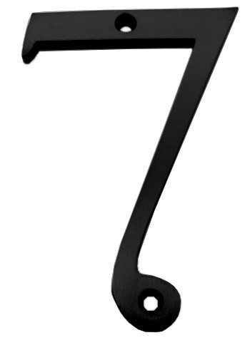 #7 x 6" HOUSE NUMBER MODERN BLK - Kilrich Building Centres