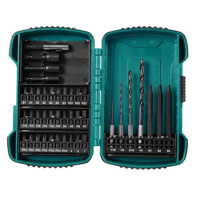 MAKITA ASSORTED DRIVER & DRILL BIT KIT (41 PIECES) - Kilrich Building Centres