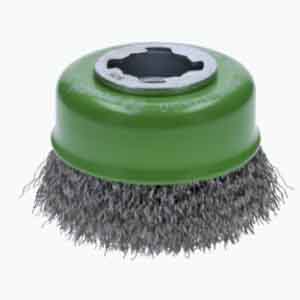 BOSCH 3" X-LOCK STAINLESS STEEL CRIMPED WIRE CUP BRUSH - Kilrich Building Centres