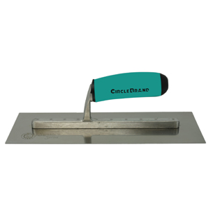 CIRCLE BRAND SIGNATURE SERIES STAINLESS STEEL TROWEL w/ ERGOGRIP HANDLE (4.5" x 11.5") - Kilrich Building Centres