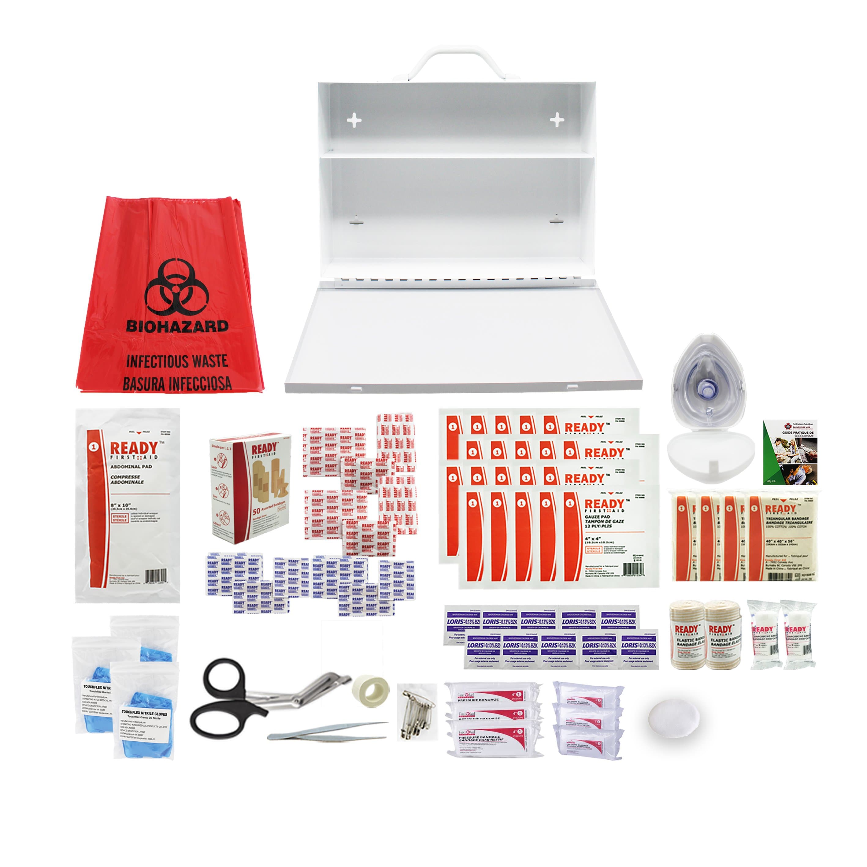 ALBERTA / YUKON FIRST AID KIT METAL CASE -  LEVEL 2 (10-49 Employees) - Kilrich Building Centres