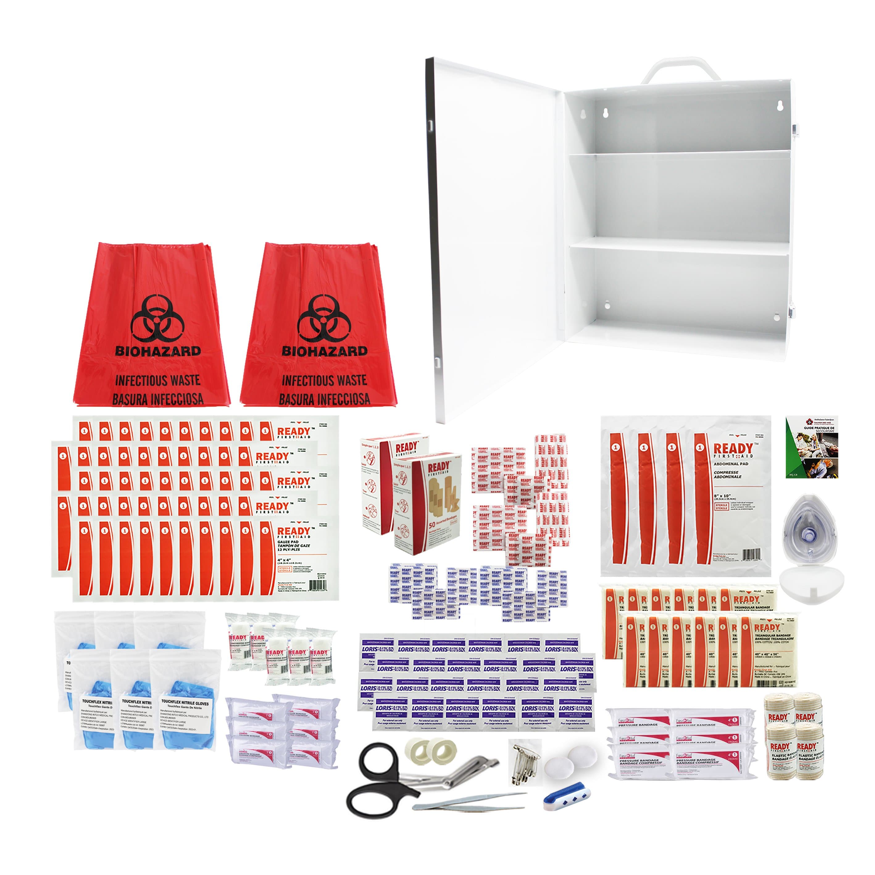 ALBERTA / YUKON FIRST AID KIT METAL CASE - LEVEL 3 (50-100 Employees) - Kilrich Building Centres