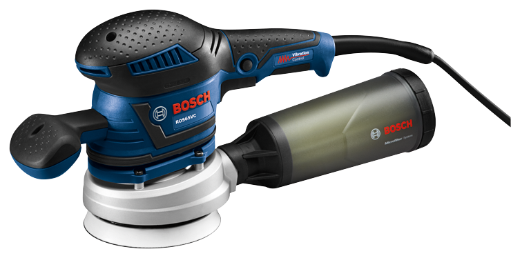 BOSCH 5" PALM RANDOM ORBIT SANDER / POLISHER w/ VIBRATION CONTROL - Kilrich Building Centres