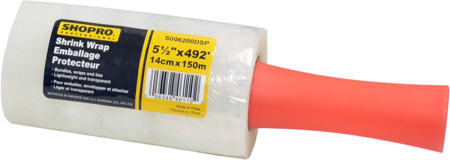 SHOP PRO SHRINK WRAP w/ HANDLE (5-1/2" X 492') - Kilrich Building Centres