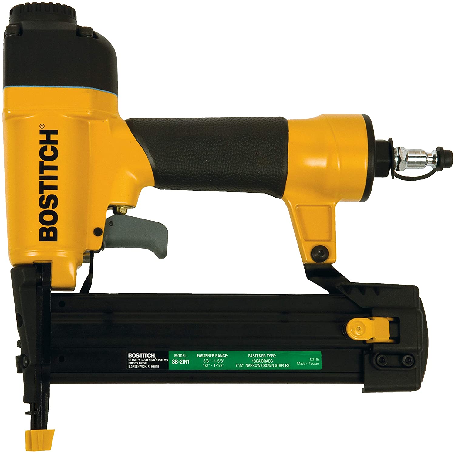 BOSTITCH 2-IN-1 18ga BRAD NAILER / NARROW CROWN FINISH STAPLER COMBO KIT - Kilrich Building Centres