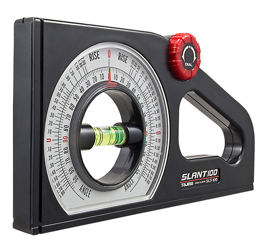 TAJIMA SLANT 100 DUAL SCALE ROTARY PITCH / ANGLE METER - Kilrich Building Centres