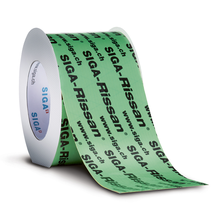 SIGA-RISSAN 100mm FLEXIBLE INDOOR ADHESIVE TAPE (25 METRE ROLL) - Kilrich Building Centres