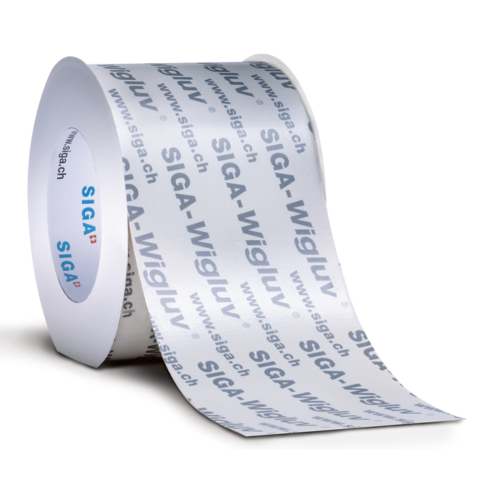 SIGA-WIGLUV 100mm FLEXIBLE OUTDOOR ADHESIVE TAPE (25 METRE ROLL) - Kilrich Building Centres