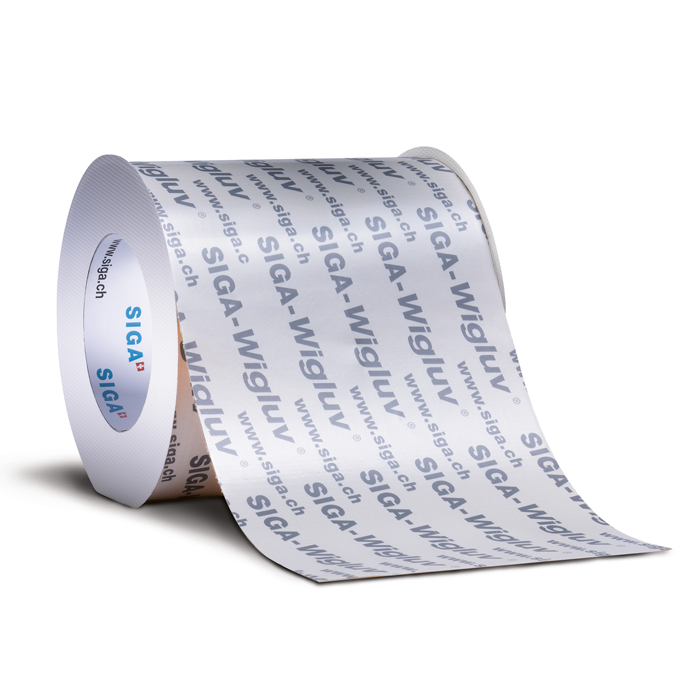 SIGA-WIGLUV 150mm FLEXIBLE OUTDOOR ADHESIVE TAPE (25 METRE ROLL) - Kilrich Building Centres