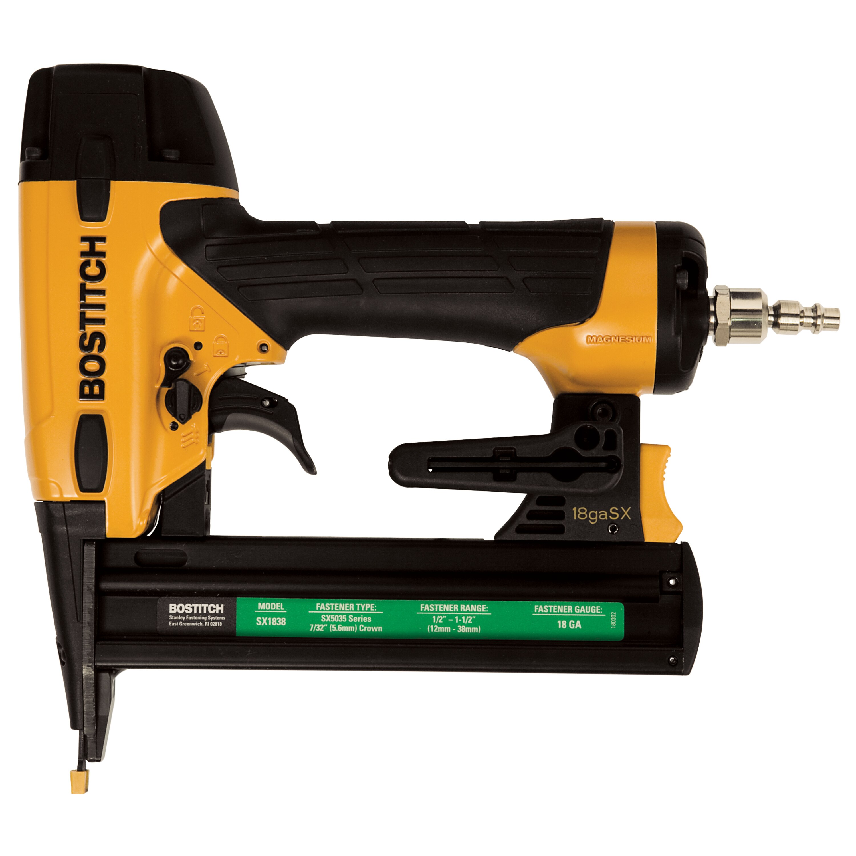 BOSTITCH 18ga NARROW CROWN FINISH STAPLER - Kilrich Building Centres