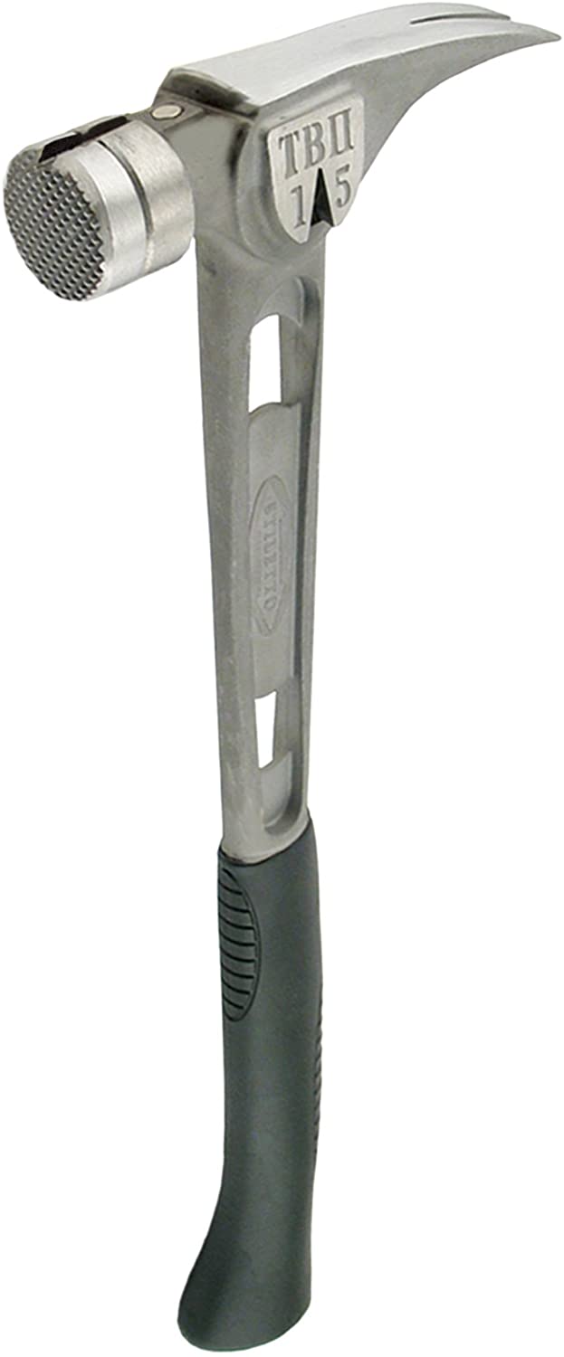 STILETTO TIBONE TITANIUM MILLED-FACE HAMMER (15 oz.) - Kilrich Building Centres
