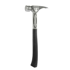 STILETTO TIBONE MINI SMOOTH-FACE TITANIUM HAMMER w/ CURVED HANDLE (14 oz.) - Kilrich Building Centres