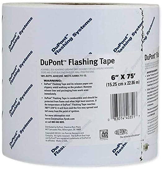 6" X 75' DUPONT FLASHING TAPE OR
TYPAR PEEL&STICK FLASH - Kilrich Building Centres