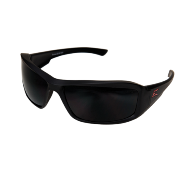 EDGE BRAZEAU POLARIZED MATTE BLACK / SMOKE SAFETY GLASSES - Kilrich Building Centres