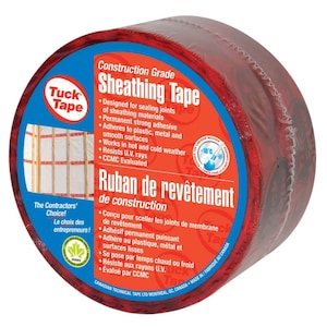 TUCK TAPE 60mm RED SHEATHING TAPE (66 METRE ROLL) - Kilrich Building Centres