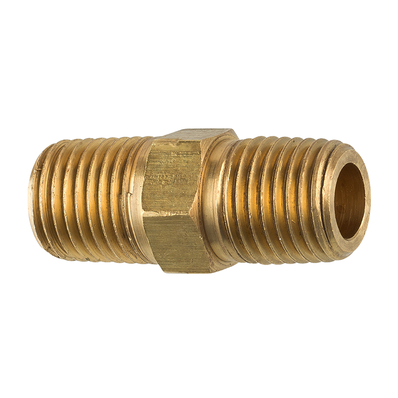 1/4" BRASS HEX NIPPLE - Kilrich Building Centres