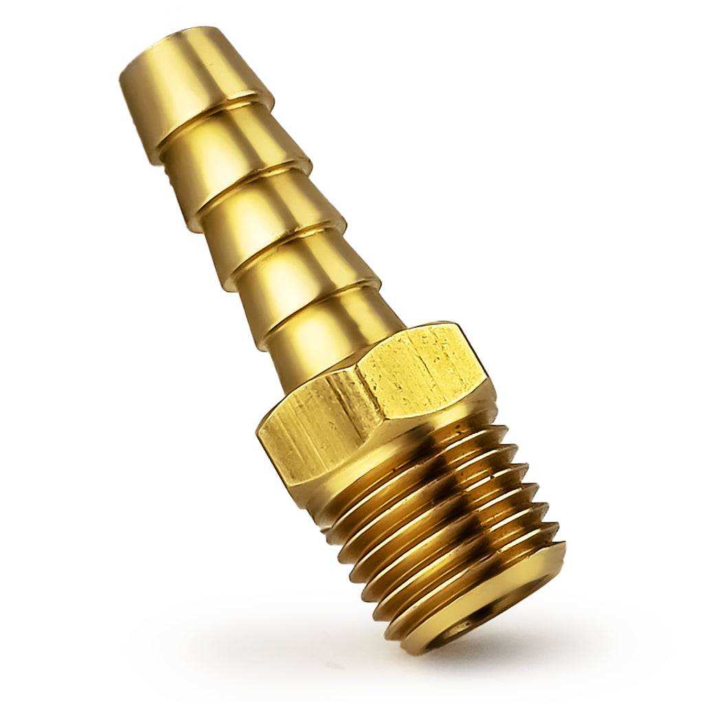 3/8" BRASS BARB x 1/4" MALE NPT - Kilrich Building Centres