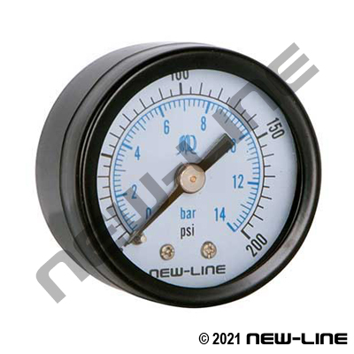 0-160 DRY GAUGE 1-1/2" FACE & 1/8" BACK MOUNT - Kilrich Building Centres