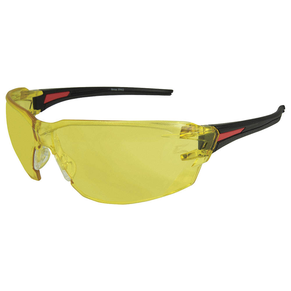 EDGE NEVOSA BLACK / YELLOW SAFETY GLASSES - Kilrich Building Centres