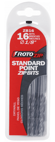 Main 2 - ROTOZIP STANDARD POINT DRYWALL BIT (16 PACK) -