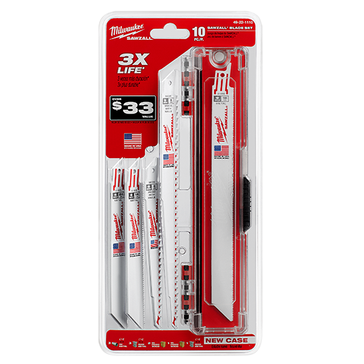 MILWAUKEE SAWZALL GENERAL PURPOSE BLADE SET (10 PACK) - Kilrich Building Centres