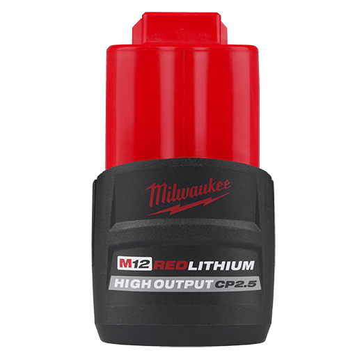 MILWAUKEE M12 REDLITHIUM HIGH OUTPUT CP2.5 BATTERY - Kilrich Building Centres