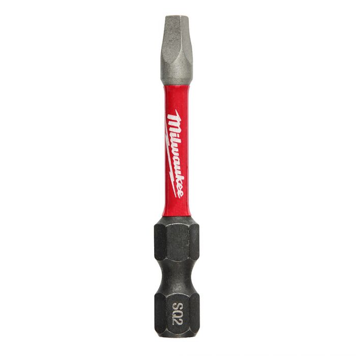 MILWAUKEE SHOCKWAVE 2" ROBERTSON #2 IMPACT POWER BIT (2 PACK) - Kilrich Building Centres
