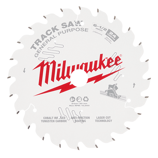 MILWAUKEE 6-1/2" 24-TOOTH GENERAL PURPOSE TRACKSAW BLADE - Kilrich Building Centres