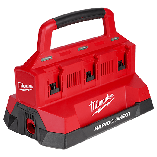 MILWAUKEE M18 PACKOUT SIX BAY RAPID CHARGER - Kilrich Building Centres