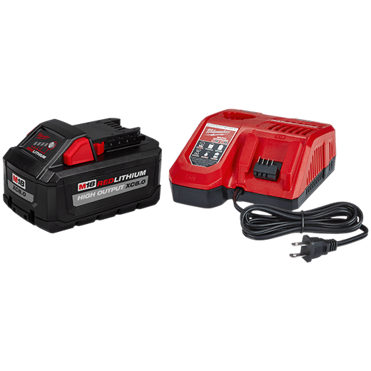MILWAUKEE M18 REDLITHIUM HIGH OUTPUT XC8.0 STARTER KIT - Kilrich Building Centres