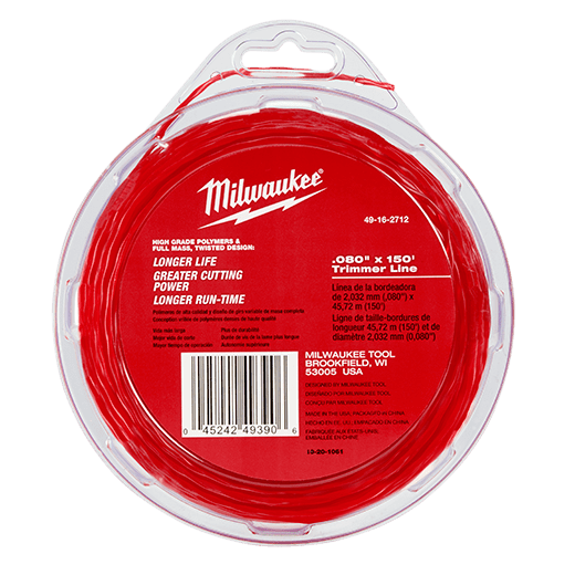 MILWAUKEE TRIMMER LINE (.080" x 150') - Kilrich Building Centres