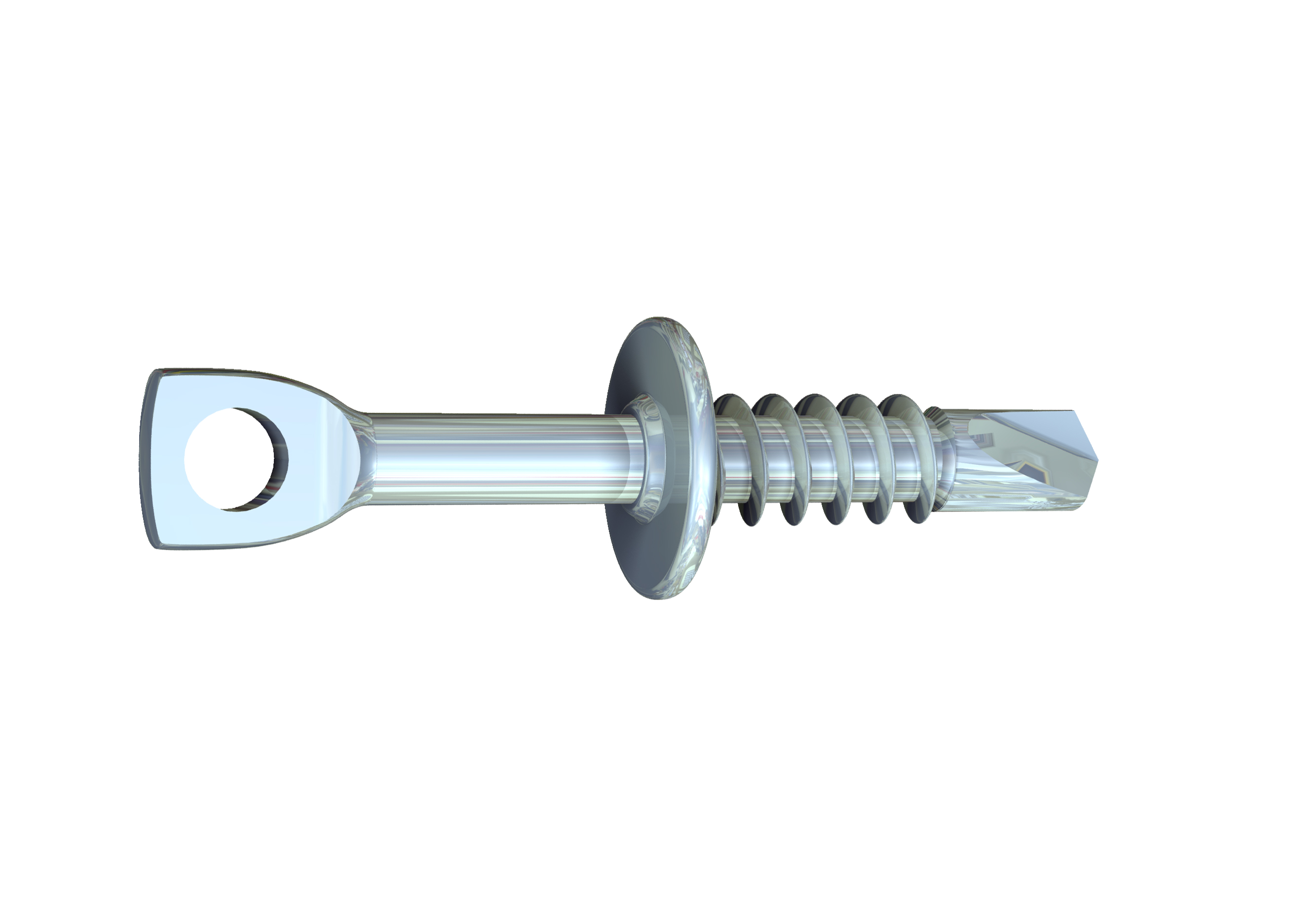 HANG TITE EYE LAG SELF DRILLING
1/4 X 2"     5 LB. CONTAINER - Kilrich Building Centres