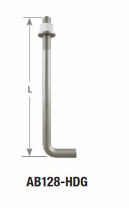 8" - 1/2" HDG ANCHOR BOLT - Kilrich Building Centres