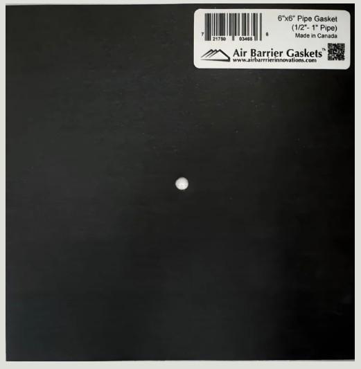 6" x 6" PIPE GASKET (1/2" - 1") - Kilrich Building Centres