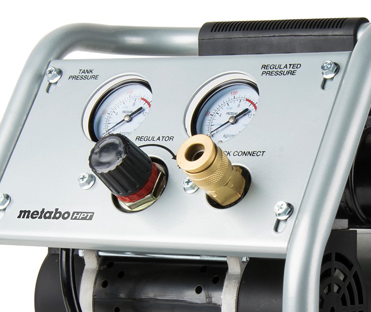 Main 3 - METABO 1 GALLON OIL-FREE PORTABLE QUIET AIR COMPRESSOR -