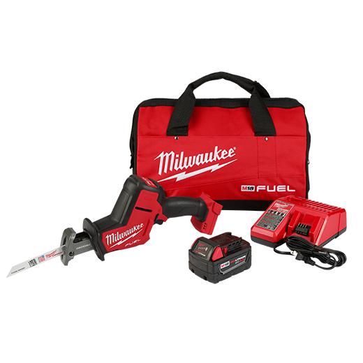 MILWAUKEE M18 FUEL HACKZALL KIT w/ XC5.0 BATTERY & MULTI-VOLTAGE CHARGER - Kilrich Building Centres