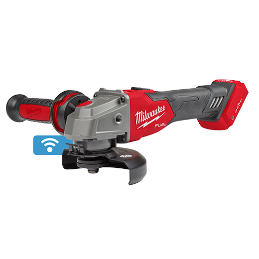 MILWAUKEE M18 FUEL 4-1/2" / 5" BRAKING GRINDER w/ ONE-KEY™ SLIDE SWITCH & LOCK-ON - Kilrich Building Centres